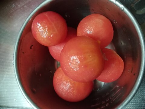 トマトの皮むき〜冷凍ver.〜